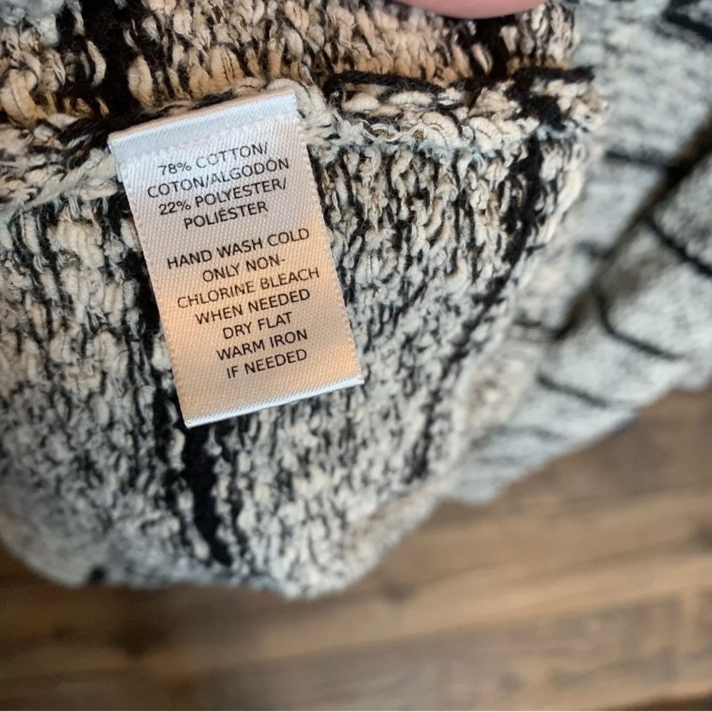 LOU & GREY Sweater Stripe Open Cardigan Medium - Picture 2 of 3